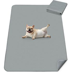 FXW Washable Pee Pads for Dogs, Puppy Pads with Super Absorbent, Specifically Designed for FXW Rollick/Homeplus 24inch 6 Panels Dog Playpen, 39" x 63" Rectangle, Gray, 1 Pack