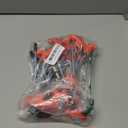 16 Pack Screw in Tent Stakes Heavy Duty,8 Inch Ground Anchors Screw in,Metal Stakes with Hex Head Driver,Camping Tent Accessories (Orange)