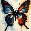 TAOPAOLAB Animal Paint by Numbers Kit for Adults - DIY Colorful Butterfly Painting on Canvas 16x20In, Acrylic Paint Set, Suitable for Beginners, Art for Home Decoration or Gifts