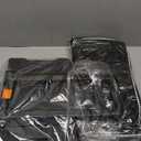 CAB55 2 Ball Bowling Bag with 4 Wheels, Double Bowling Ball Bag with Separate Shoe Compartment, (Up To US Men Size 16), and Multiple Multifunctional Accessory Pockets (Black)