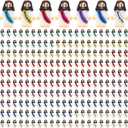 210 Pack Little Jesus Figurines in Bulk, Pocket Jesus Loves You, Jesus Small Figures, Little Tiny Jesus Figures for Church Christmas Party Favors Baptism Gifts Religious Gifts for Easter Egg Stuffers