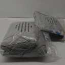 QUTOOL Luxury Hotel Goose Feather Pillow, 100% Cotton, Soft Support Pillow, Suitable for Sleepers on The Back, Sides, and Stomach, Set of 2 Queen Size Bed Pillows (16" x 28"), Gray (Grey)