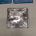 [5 Pack] BESTTEN 2-Gang No Device Metal Blank Wall Plate with hite or Clear Plastic Film, Corrosion-Resistant Stainless Steel Outlet Cover, Standard Size, Brushed Finish, H4.53 x W4.57