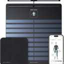 WITHINGS Body Scan + Cleaning Kit - Smart Scale with Segmental Body Composition Analysis, Weighing Scales Body Weight & Vascular Age, Visceral Fat, Heart Rate, iOS/Android, Black