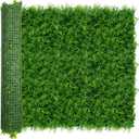 ODTORY Artificial Plants Hedge Wall Panels54x120 Inch (45 sqft) UV-Anti Greenery Boxwood Fence Privacy Screen, Faux Ivy Grass Wall with Fake Leaves for Indoor Outdoor Background Covering