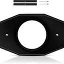 Tandefio 1 Set One Hole Remodel Plate Compatible with Moen Renovation Shower Cover Plate Compatible with Delta Tub Valve for 2 Handle or 3 Handle Shower Updates (13" X 7.5",Matte Black)