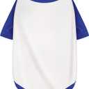 Stylish White Color Block Dog Shirt: Premium Polycotton Blend, Comfortable, Breathable, and Wrinkle-Resistant. Perfect Apparel for Small, Medium, & Large Dogs, a Must-Have for Pet Lovers L