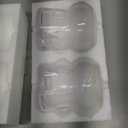 2 Pcs Christmas Gingerbread Man Drinking Glasses, 20oz Christmas Gingerbread Man Clear Glass Mug Novelty Stemless Glass with Gold Rim Xmas Creative Coffee Milk Juice Cup for Party Supply