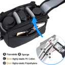 Cwatcun Waist Camera Case DSLR SLR Bag Sling Shoulder Camera Bag Water Resistant Pack for Camera Carrying Case for photographer Hiking Shooting Traveling Men Women