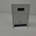 DEAYOU Mailbox with Key Lock, Steel Cover Metal Dropbox for Envelope, Letter, Home, Office Business, White