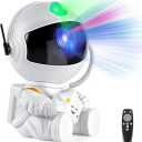 Astronaut Galaxy Projector Night Light – White Astronaut Holding Star, Star Projector Galaxy Lamp for Kids Bedroom, Space Decor & Gift