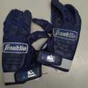 Franklin Sports MLB CFX Pro Baseball Batting Gloves - Chrome Navy - Adult Small