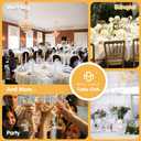 BRILLMAX 6 Pack Ivory Round Tablecloths 70 Inch for 30-48 Tables - 150 GSM Polyester Fabric, Standard Drop, Water, Stain & Wrinkle Resistant Cloth Cover for Wedding Reception Banquet Dining Party