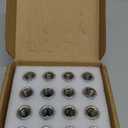 GAsupply ATV 10x1.25 Lug Nuts 14mm Hex, 10x1.25mm Closed End Acorn Tuner Chrome Lug Nut 1.2" 30mm Tall Conical Seat 60 Degree for Aftermarket Wheels, 16 Pcs (Silver)