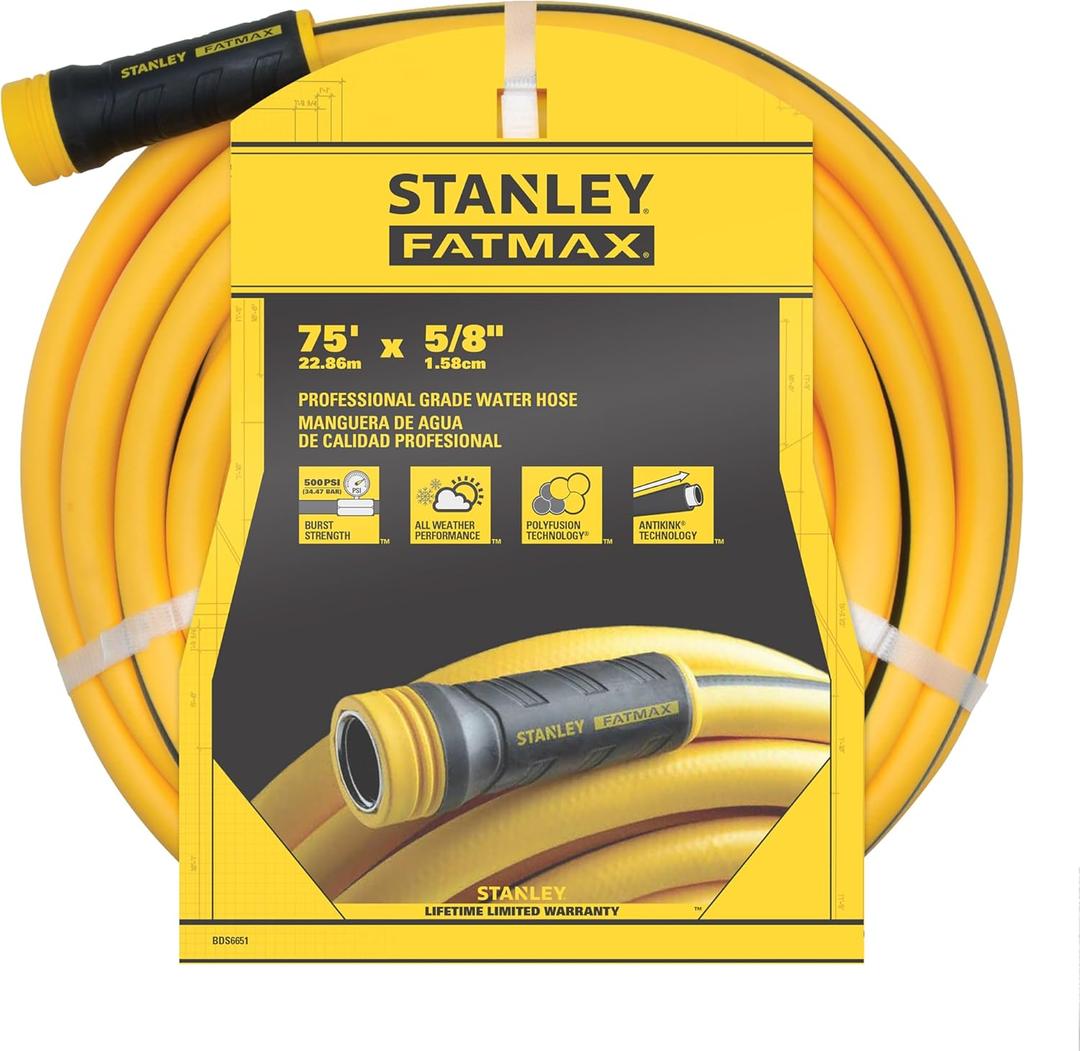 Stanley BDS6651 Garden Hose, 75' x 5/8"