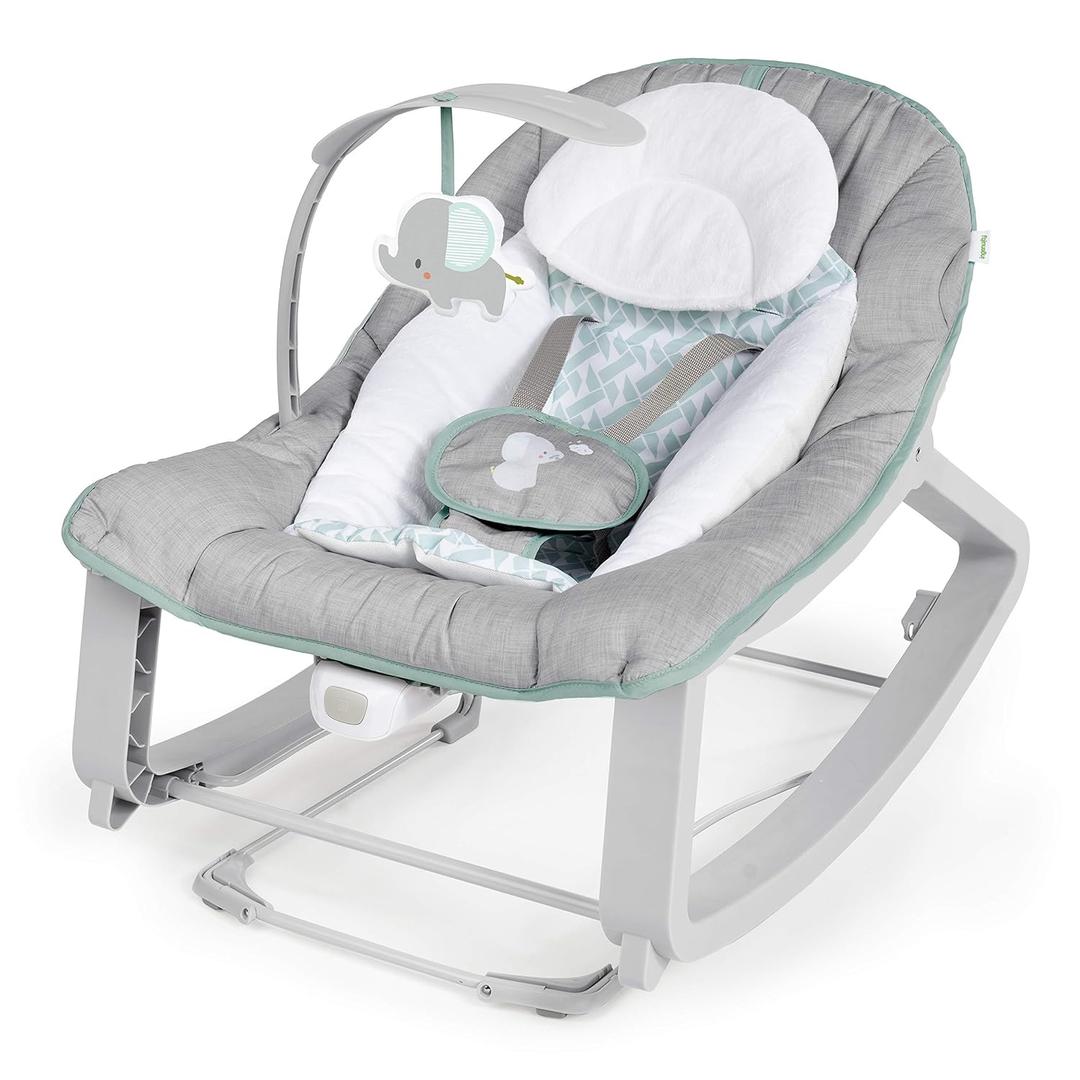 Ingenuity Keep Cozy 3-in-1 Grow with Me Vibrating Baby Bouncer, Seat & Infant to Toddler Rocker, Vibrations & Toy Bar, 0-30 Months Up to 40 lbs (
Weaver
)