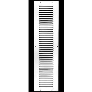 HVAC Premium 4" x 24" Return Air Grille - Sidewall and Ceiling - HVAC Vent Duct Cover Diffuser - [White] [Outer Dimensions: 5.75w X 25.75"h
