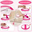 40oz Flip Straw Pro Lid for Stanley, 2025 NEW Leak Proof Lids Replacement for Stanley Quencher and ProTour, No Spill Dust-proof Tumbler Cover Cap Removable Top for 40oz StanleyAccessories,Rose*2