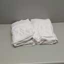 Obstal 8ft Stretch Spandex Table Cover - 4 Pack Universal Rectangular Fitted Tablecloth Protector for Wedding, Banquet and Party, White