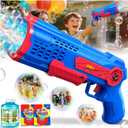 Zerhunt Bubble Gun Machine for Kids: 10,000+ Bubbles/Min Automatic Blower with LED Lights & Leak-Proof Design - Outdoor Summer Toy for Toddlers Ages 3+ - Birthday Easter Wedding Party Favors