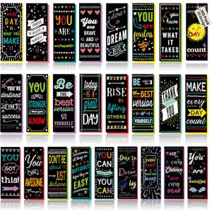 Iconikal 100-Count Inspirational, Motivational, Gratitude, Appreciation, Kindness & Encouragement Sayings Bookmarks