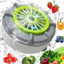 Fruit and Vegetable Washer, Produce Purifier Vegetable and Fruit Washing Machine, Enjoy Silent Cleaning: Spin-Free Ultrasonic Veggie Washer, Efficient Cleaning of Residues (Plug-In Type, No Switch)