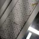 Rattan Trim Wall Mirror, 18' x1.25' x 23.75' , White