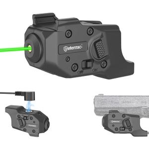 DEFENTAC Green Laser Sight is Exclusive Compatible with Glock Gen3 17/19/21/22/30/31 Gen4/5 17/19/20/21/22/23/29/32/35 Only, Momentary and Strobe
