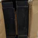 VEVOR Utility Service Cart, 2 Shelf 550LBS Heavy Duty Plastic Rolling Utility Cart, Medium Lipped Shelf, 360 Swivel Wheels, Ergonomic Storage Handle for Warehouse Garage, Black