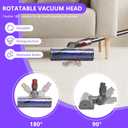 Upgrade Anti-Tangle Replacement Vacuum Head for Dyson V7, V8, Cyclone V10, V11, V15 Cordless Vacuum Cleaners, Quick Release Motor-Head Brush Roller for Dyson Vacuum Attachments Parts