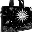 AMARY14 15 15.4 15.6 inch Laptop Handle Bag Computer Protect Case Pouch Holder Notebook Sleeve Neoprene Cover (SUN MOON)