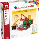 MAGNA-TILES Builder 32-Piece Magnetic Construction Set, The ORIGINAL Magnetic Building Brand