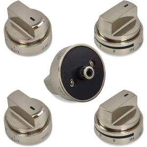 AEZ73453509 Gas Stove Knobs Replacements, 5 Pack Oven Knobs Compatible with LG LDG3016ST LRG3060ST LDG3011ST LRG3091ST Gas Range Knobs etc, Replaces AEZ72909008 AEZ73453503