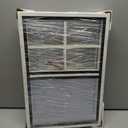 2 Pack 12" x 18"Shed Window, with Plastic Glass and Fiberglass Screen for Shed, Chicken Coop, Playhouse, Household, Garage