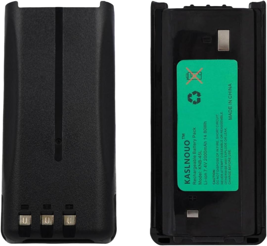 2000mAh KNB-45L Battery Replacement Compatible with Kenwood NX-1300 NX-1200 KNB-45 TK2200 TK-2400 TK-3400 NX-1202AV NX-1302AU NX-340u 7.4V Battery Pack