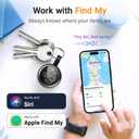 2026 New Air Tracker Tags-4 Pack Compatible with Apple Find My (iOS Only), Bluetooth Tracker Smart Tag Waterproof Key Finder Item Locator Worldwide Tracking for Keys, Wallet, Luggage, Pets