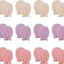 Pro Goleem Muslin Baby Mittens for Newborn, 100% Cotton No Scratch Soft Breathable Gloves for Boys and Girls 0-6 months (Pink Purple Beige 12)