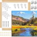 2 Pack DIY Canvas Stretcher Bars 20x20 Inch Canvas Frame,Sturdy Stretcher Frames for Oil Paintings,Prints,Paint by Numbers & Posters(Need Extra Size to wrap Around The Frame)