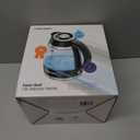 Chefman Electric Kettle, 1.8L 1500W, Hot Water Boiler, Removable Lid for Easy Cleaning, Auto Shut Off, Boil-Dry Protection, Stainless Steel Filter, BPA Free, Borosilicate Glass Electric Tea Kettle (Black)