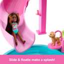 Barbie Dream Pool Playset with 6 Play Areas, Including Slide & Bubbling Hot Tub, Plus 20+ Accessories Like Pet, Floaties & More