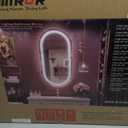 SMIROR Oval Backlit LED Bathroom Mirror, 24x36 Pill-Shaped Lighted Vanity Mirror with Lights for Wall, Dimmable, 3 Colors Lighting, Anti-Fog, Memory Function (Horizontal/Vertical)