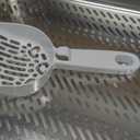 Stainless Steel Litter Box | XL Enclosed Cat Litter Boxes with Lid for Big Cats | High Sided, Anti-Urine Leakage | Non-Stick Bottom & Includes Litter Mat & Metal Scoop (Silver Gray)