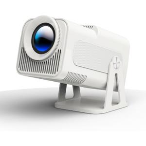 Magcubic Mini Projector with Wifi and Bluetooth, Built-in Apps, Portable Smart 1080P Projector with 4K Support, Auto Keystone, Voice Control, HY320 NTV (Pure White)