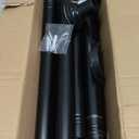 Black Long Curtain Rod Tension Shower Curtain Rods 30 to 120 inch Adjustable Spring Heavy Duty Rods for Bathroom Windows Outdoor No Drill No Slip Stainless Steel