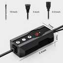 Dimming Thermostat, PID Temperature Controller with Memory Function, Reptile Thermostat for Reptile Heat lamp, Specifically Designed for Light Heat Bulbs & Heaters for Terrariums