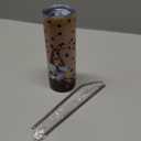 Havawish Gnome Coffee Tumbler 20oz Glitter Brown Cup Tumbler with Lid and Straw Coffee Lovers Gift Insulated Travel Mugs for Birthday Gifts(Gnome) 1Count 2 Straws