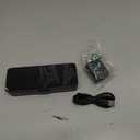 Netzu 3-in-1 Digital Clocks for Living Room with Temperature, Date & Time Display - 4 Levels Birghtness, 3 Volumes, Small & Compact Plug-in Alarm Clock for Bedroom, Office (Black)