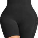 Tummy Control Shapewear for Women Seamless High Waist Shaper Shorts Butt Lifting Thighs Slimmer for Under Dress (Black, L)