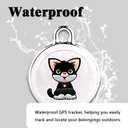 GPS Tracker for Dogs & Cats, No Monthly Fee, No SIM Card, Real-Time Positioning & Smart Anti-Lost Alerts,Mini Waterproof Drop-Proof Pet Tracker,365-Day Extra Long Battery Life,Works with iOS & Android