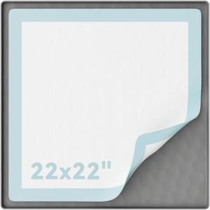 Dog Pee Pad Holder, 23.4 x 23.4 Inch Silicone Potty Holder, Leak-Proof & Non-Slip Design, Protects Floors from Mess, Easy-Clean, Lightweight & Portable, Fits Regular Pads, Gray